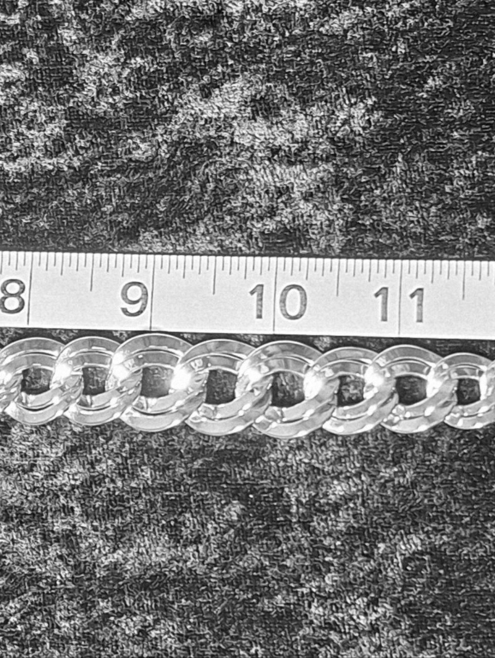 Vintage Silver Tone Chunky Double Curb Link Chain Necklace Statement Choker - Picture 3 of 4